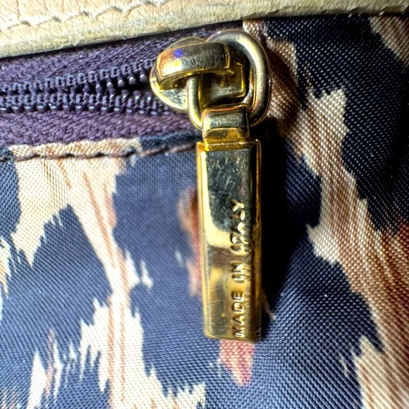 Dolce and Gabbana Tote Black Nylon Tan Leather Leopard Lining Rare Vintage - Picture 14 of 15